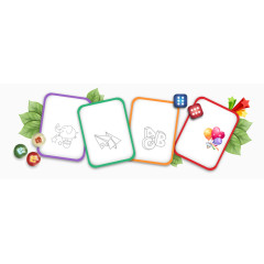 堆在一起的矩形框装饰