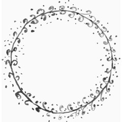 不规则圆形边框