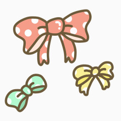 可爱卡通蝴蝶结