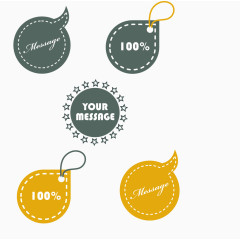 简约对话框复古标签合集 