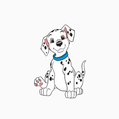 小狗斑点狗素材