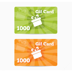 2款彩色代金券矢量素材