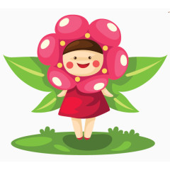 小清新卡通女孩