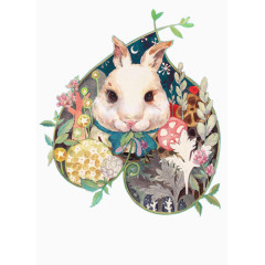 创意兔子插画