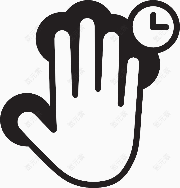 新闻和持有Touch-Gestures-icons