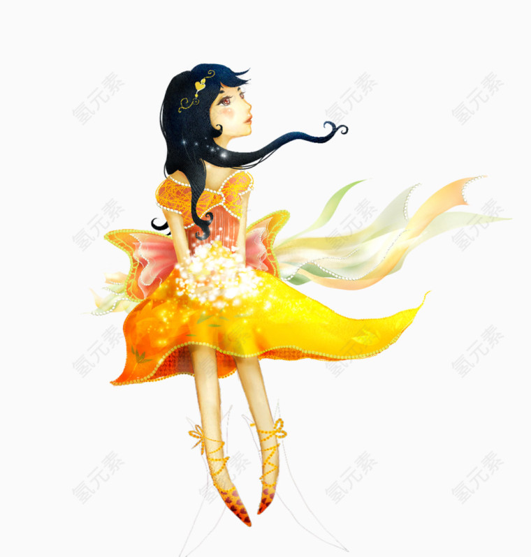 清新手绘女孩