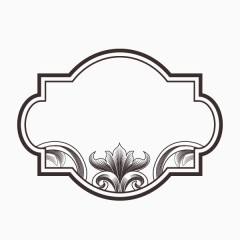 复古线条花纹边框