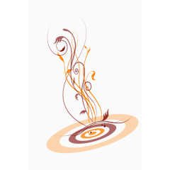 彩绘缤纷藤条图案