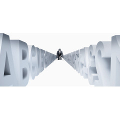 起跑的商务男士