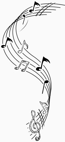 飘起的音谱
