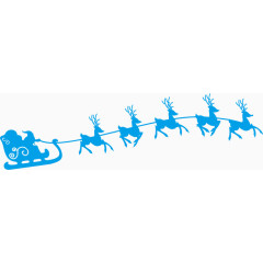 圣诞老人和麋鹿