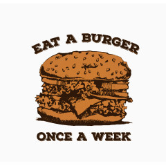 复古汉堡包设计矢量