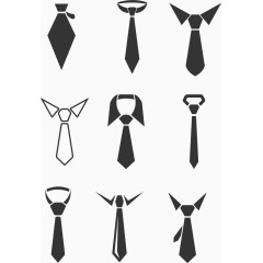 卡通手绘商务领带合集 