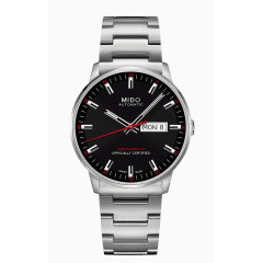 美度机械男表黑色腕表手表