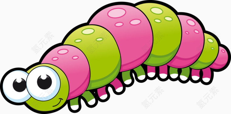 卡通毛毛虫