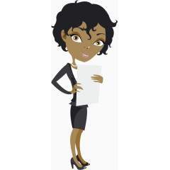 国外卡通扁平化商务人士