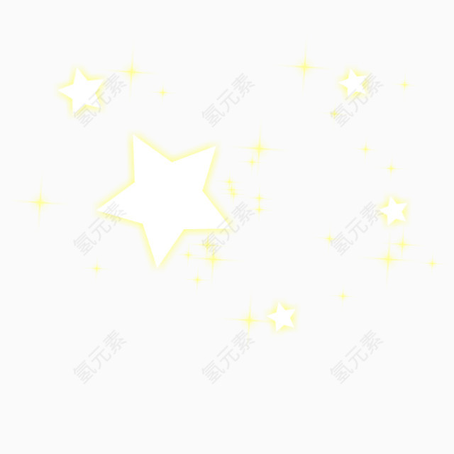 可爱黄色星星