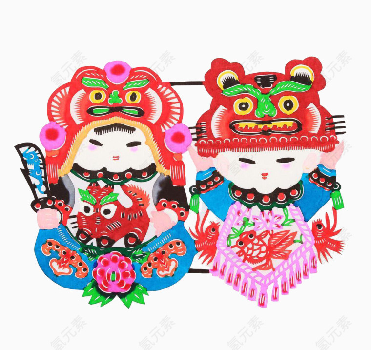 剪纸年画
