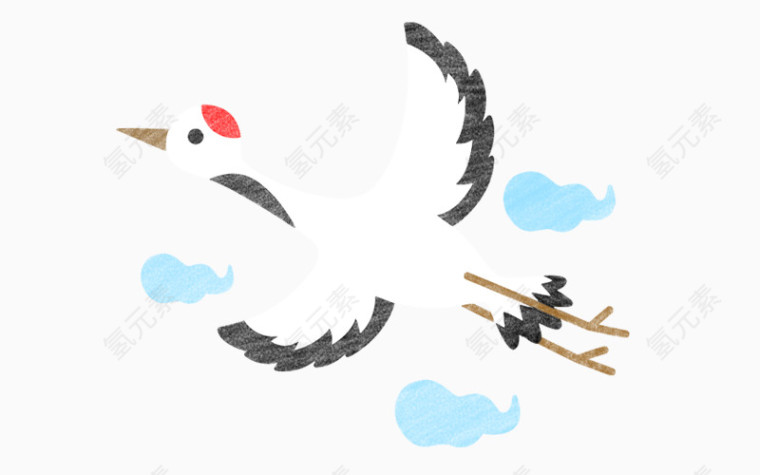 卡通白鸽