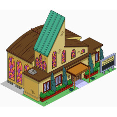 三维立体卡通建筑