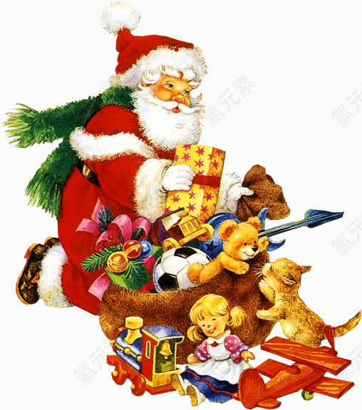 分礼物的圣诞老人