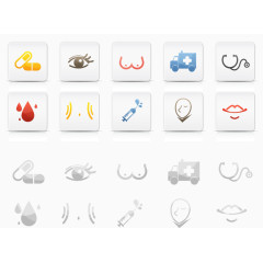 医院整容图标双眼皮手术