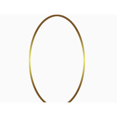 金色椭圆形渐变边框