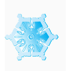 唯美蓝色雪花