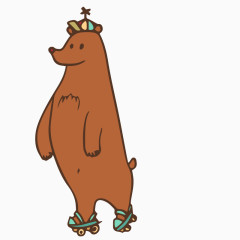 精美卡通手绘水彩动物