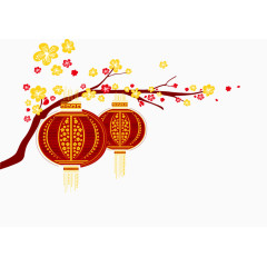 春节梅花灯笼