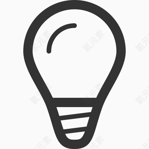 灯泡思想光linecons自由–矢量图标
