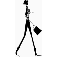 时尚女郎购物剪影