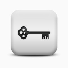 不光滑的白色的广场图标业务关键商业偶像