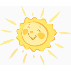 手绘可爱太阳