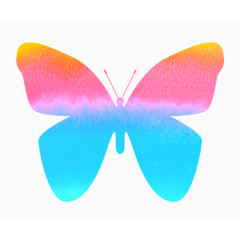 渐变色的蝴蝶