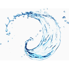 蓝色纯净水水波漩涡 