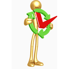 小金人展示模型