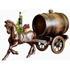 马车葡萄桶酒