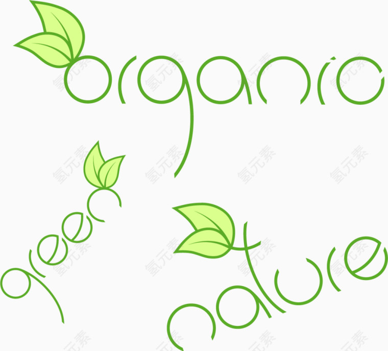 英文单词可爱艺术字