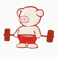 矢量锻炼小猪