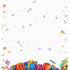 礼盒圆形线条节日漂浮元素装饰效果