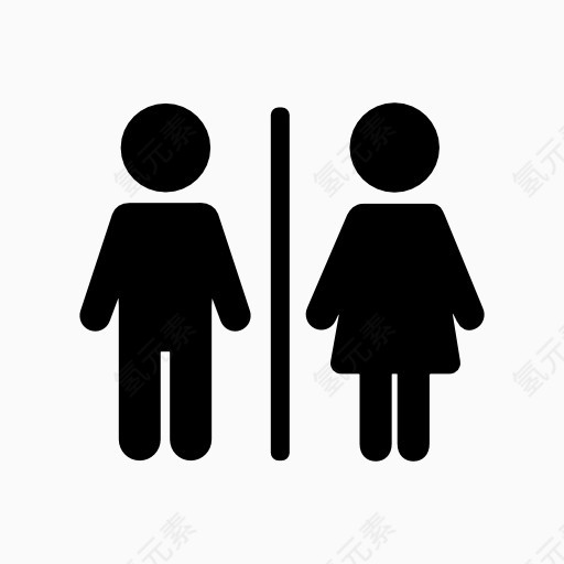 男女厕所指示