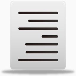 文本右对齐图标