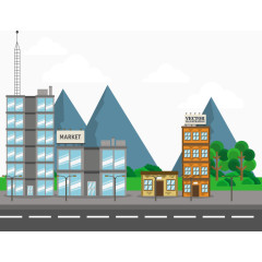几何城市建筑