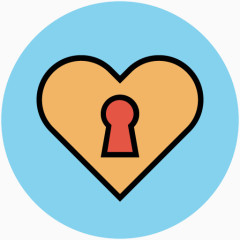 浪漫图标手绘爱心素材