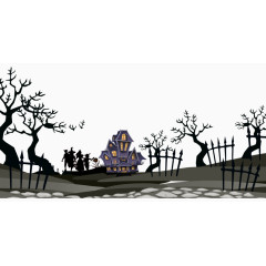 万圣节鬼域装饰图案