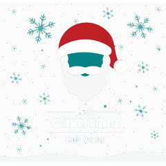 创意圣诞老人头像矢量素材