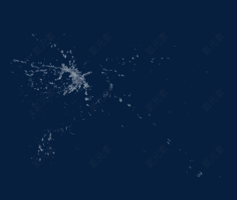 透明飞溅的水花png 