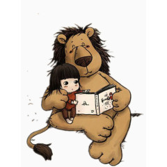 卡通的陪伴玩偶