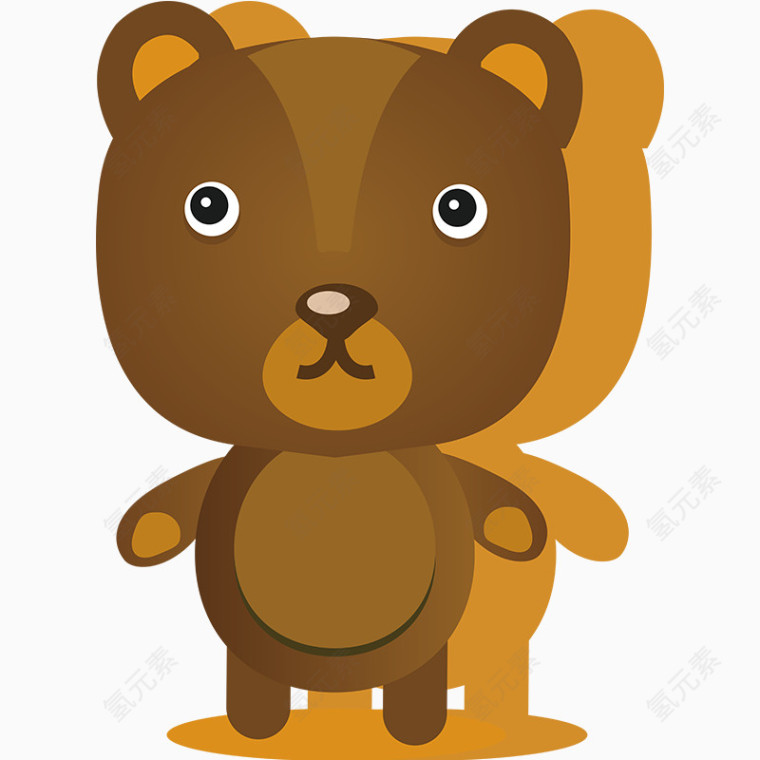 矢量棕熊素材
